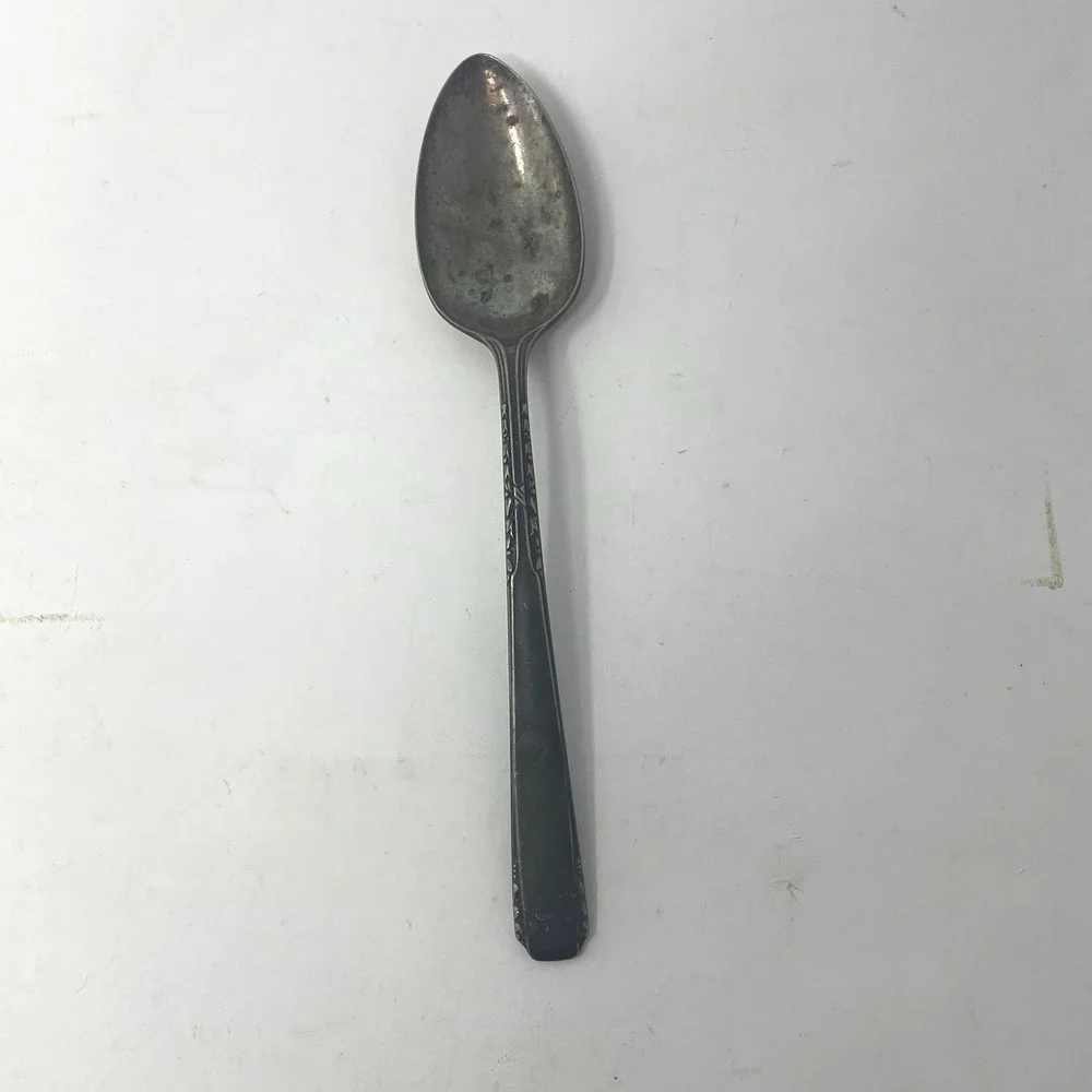 Vintage Silverplate Spoons Lot of 3 Rogers Bros Oneida 1847‎ 1881 Floral Ornate